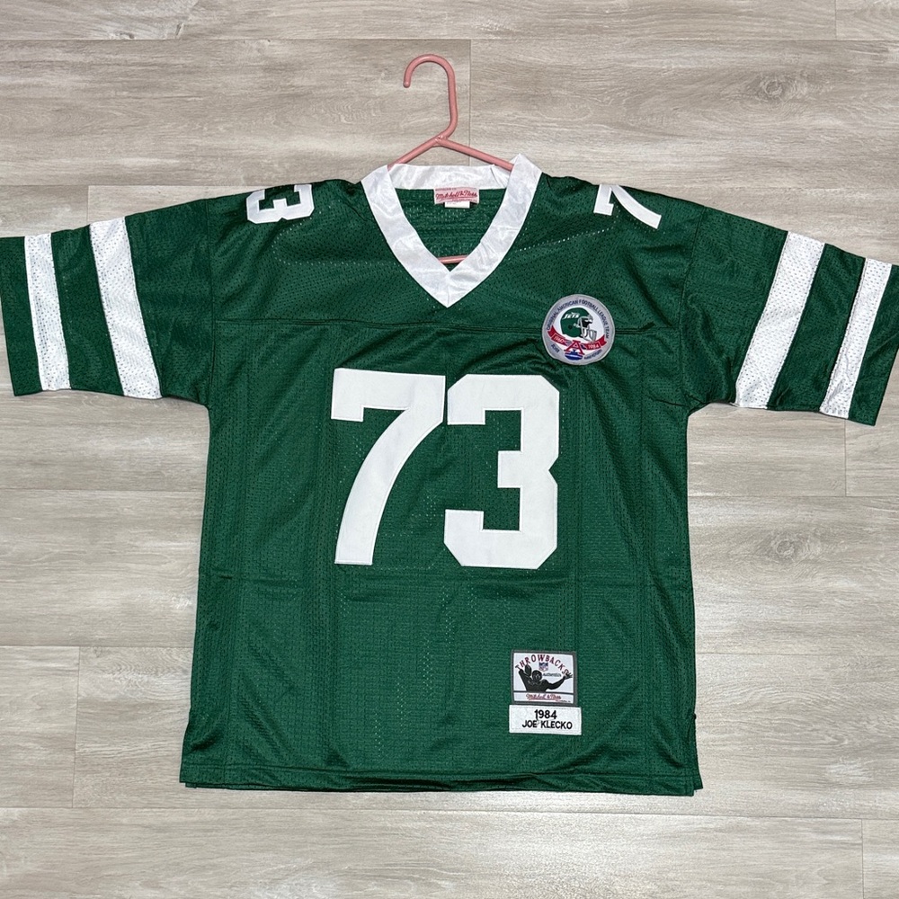 Throwback Green Mitchell & Ness Joe Klecko NY Jets Jersey